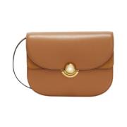 Furla Sfera Crossbody Väska i Brandy Läder Brown, Dam