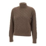 Filippo De Laurentiis Ull Mohair Sweater Duvgrå Brown, Dam