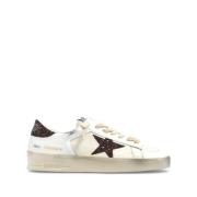 Golden Goose Vit Glitterstjärna Sneakers White, Dam