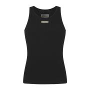 Maison Margiela Svart Tank Top Skjorta Black, Herr