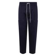 Drole de Monsieur Cropped Cargo Byxor Blue, Herr