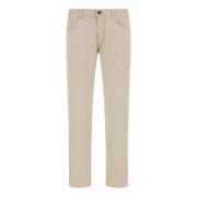 Boggi Milano Stretch bomull/TENCEL? Jeans Beige, Herr