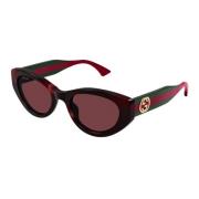 Gucci Web Gg1862S 003 Oval Cat-Eye Solglasögon Brown, Dam