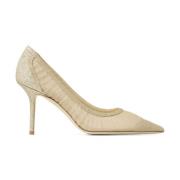 Jimmy Choo Gyllene Salongstextil T8 Beige, Dam