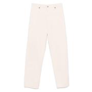 Isabel Marant Étoile Jilda Pants - Stiliga Byxor för Kvinnor Beige, Da...