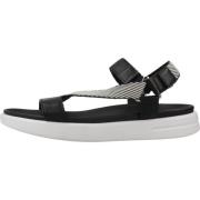 Geox Stiliga platta sandaler Black, Dam