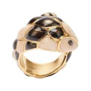 Roberto Cavalli Ormformad Ring med Gyllene Finish Yellow, Dam