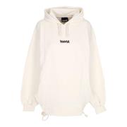 Disclaimer Oversized W Logo Hoodie Beige, Dam