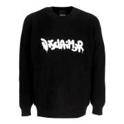 Disclaimer Svart Logo Crewneck Sweater Black, Herr