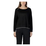 Liu Jo Vår/Sommar Dam Sweatshirt Kollektion Black, Dam