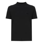 A.p.c. Svart Bomull T-shirt Rund Hals Korta ärmar Black, Dam