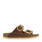 Birkenstock Arizon - Oljat lädersandal Brown, Dam