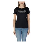 Armani Exchange Kortärmad T-shirt Vår/Sommar Kollektion Black, Dam