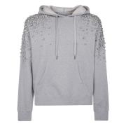 Golden Goose Kristallhoodie för unisex Gray, Herr