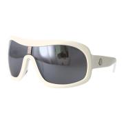 Moncler Stiliga solglasögon Ml0281 White, Dam