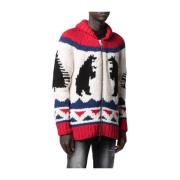 Dsquared2 Stilig Pullover med Unik Design Multicolor, Herr