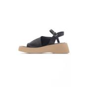 Cesare Gaspari Stiliga Platform Sandaler Black, Dam