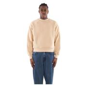 Garment Workshop Embro Dubbellagd Sweatshirt Beige, Herr