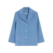 Max Mara Ulljacka - Windsor stil Blue, Dam