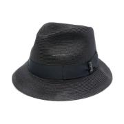 Borsalino Klassisk Fedora Hat i Svart Blue, Herr