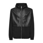 Philipp Plein Svart Huva Jacka LS Black, Herr