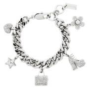 Marc Jacobs Kristall Charm Armband Icon Smycken Gray, Dam