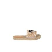 Pinko Naturliga Jute Espadrilles Greta Beige, Dam