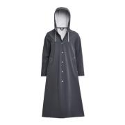 Stutterheim Matt Knälång A-Linje Regnrock Black, Dam