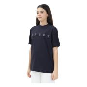 Marni Blå kortärmad jersey T-shirt Blue, Dam