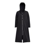 Stutterheim Matte Zip Knälång Regnrock Black, Dam