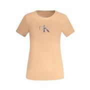 Calvin Klein Rosa Bomull Tops & T-Shirt Pink, Dam