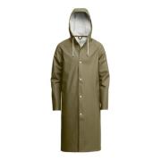 Stutterheim Print Regnrock Knälång Vattentät Green, Unisex