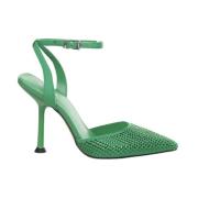 Michael Kors Stiletto High Heel Sandaler med Nitar Green, Dam