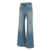 Victoria Beckham Alina Jeans, Ljusblå Slim Fit Blue, Dam