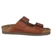 Mephisto Kvalitet herr slide sandal Brown, Herr