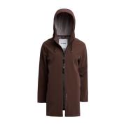 Stutterheim Lättvikts Dragkedja Matt Regnrock Brown, Herr