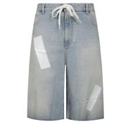 MM6 Maison Margiela Casual Denim Shorts för Kvinnor Blue, Dam