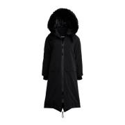 Stutterheim Vattentät Fishtail Parka för Kvinnor Black, Dam