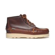 Sebago Handgjorda Mellanbruna Kanelläderstövlar Brown, Herr