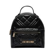 Moschino Svart Trendig Damryggsäck Black, Dam