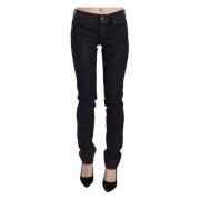 Just Cavalli Snygg Svart Skinny Denim med Låg Midja Black, Dam