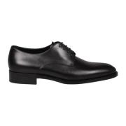 Saint Laurent Läder Derbies Snörskor Män Black, Herr