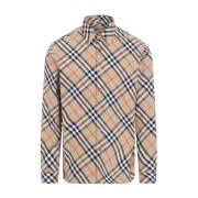 Burberry Sand Check Checkshirt Beige, Herr