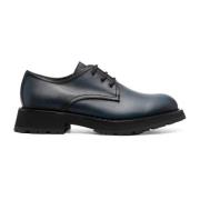 Alexander McQueen Läder Derbies med Gummisula Blue, Herr