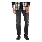 Diesel Grå tapered stretch jeans Gray, Herr