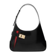 Salvatore Ferragamo Gancini Arch Hobo Axelväska Black, Dam