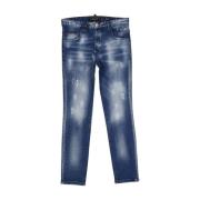 Philipp Plein Bomull Denim Jeans med Förstört Effekt Blue, Herr