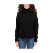 Max Mara Studio Elegant Studio Stickad Topp Black, Dam