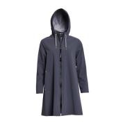 Stutterheim Lättvikts Dragkedja Matt Regnrock Blue, Dam