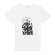 Celine Tryckt Bomull T-shirt Män Japan White, Herr